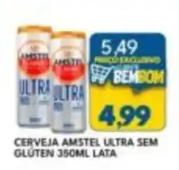 Rancho Bom Supermercados Cerveja amstel ultra sem glúten oferta