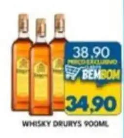 Rancho Bom Supermercados whisky drurys oferta
