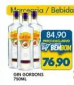 Rancho Bom Supermercados gin gordons oferta