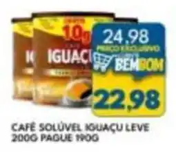 Rancho Bom Supermercados Café solúvel iguaçu leve oferta