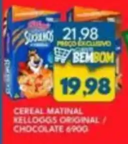 Rancho Bom Supermercados Cereal matinal kelloggs original / chocolate oferta