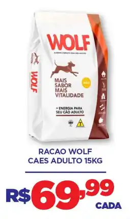 DB Supermercados Racao wolf caes adulto oferta