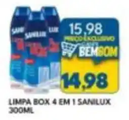 Rancho Bom Supermercados limpa box 4 em 1 sanilux oferta