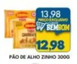 Rancho Bom Supermercados pão de alho zinho oferta