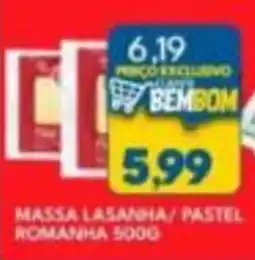 Rancho Bom Supermercados Massa lasanha/ pastel romania oferta