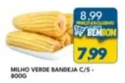 Rancho Bom Supermercados milho verde bandeja c/5 oferta