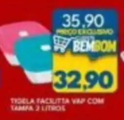 Rancho Bom Supermercados Tigela Facilita Vap Com Tampa oferta