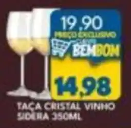 Rancho Bom Supermercados Taça cristal vinho sidera oferta