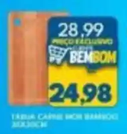 Rancho Bom Supermercados tábua carne mor bamboo oferta