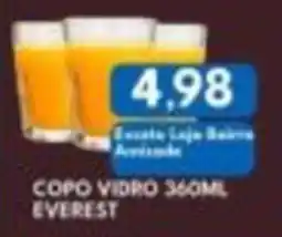 Rancho Bom Supermercados copo vidro everest oferta