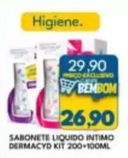Rancho Bom Supermercados Sabonete liquido intimo dermacyd kit oferta