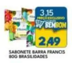 Rancho Bom Supermercados Sabonete barra francis bog brasilidades oferta