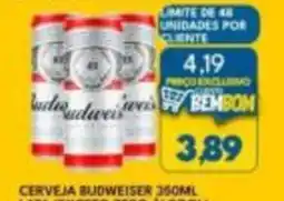 Rancho Bom Supermercados Cerveja budweiser oferta