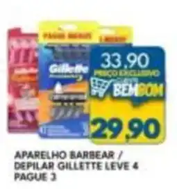 Rancho Bom Supermercados aparelho barbear / depilar gillette oferta