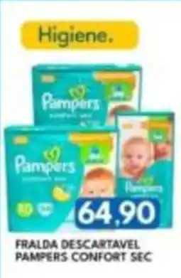 Rancho Bom Supermercados Fralda descartavel pampers confort sec oferta