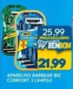 Rancho Bom Supermercados aparelho barbear bic comfort 3 lv4pg3 oferta