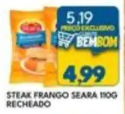 Rancho Bom Supermercados steak frango seara recheado oferta