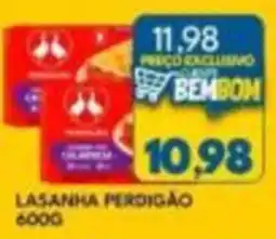 Rancho Bom Supermercados lasanha perdigão oferta