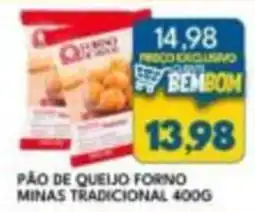 Rancho Bom Supermercados Pão de queijo forno minas tradicional oferta