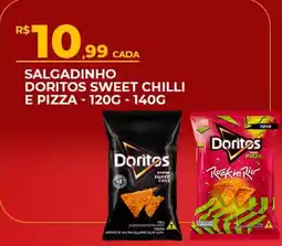 Supermercado Precito Salgadinho Doritos sweet chilli e pizza oferta