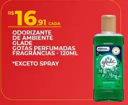 Supermercado Precito Odorizante de ambiente glade gotas perfumadas fragrâncias oferta