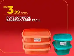 Supermercado Precito pote sortidos sanremo abre facil oferta