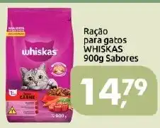 Supermercados Nori Ração para gatos WHISKAS 900g Sabores oferta
