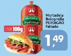 Supermercados Nori Mortadela Bolognella Perdigão Fatiado oferta