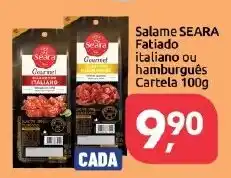 Supermercados Nori Salame seara fatiado italiano ou hamburguês oferta