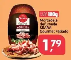 Supermercados Nori Mortadela defumada seara gourmet fatiado oferta