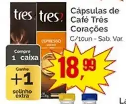 Supermercados Rena Cápsulas de Café Três Corações oferta