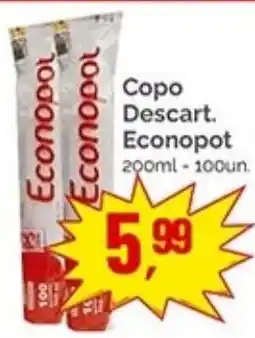 Supermercados Rena Copo Descart. Econopot oferta