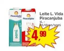 Supermercados Rena Leite L. Vida Piracanjuba oferta