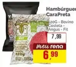 Supermercados Rena Hambúrguer cara preta oferta