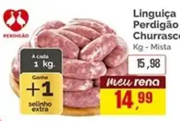 Supermercados Rena Linguiça Perdigão Churrasco oferta