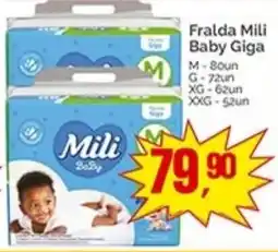 Supermercados Rena Fralda Mili Baby Giga oferta