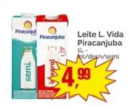 Supermercados Rena Leite L. Vida Piracanjuba oferta