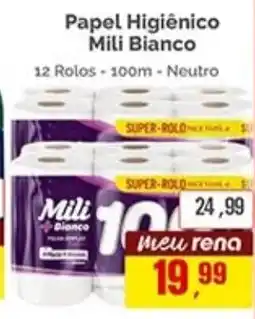 Supermercados Rena Papel Higiênico Mili Bianco oferta