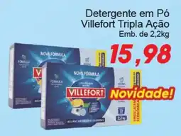 Villefort Atacadista Detergente em Pó Villefort Tripla Ação oferta