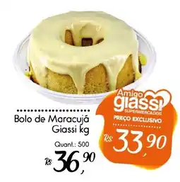 Giassi Supermercados Bolo de Maracujá Giassi kg oferta