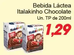 Villefort Atacadista Bebida Láctea Italakinho Chocolate oferta