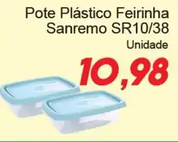 Villefort Atacadista Pote Plástico Feirinha Sanremo SR10/38 oferta