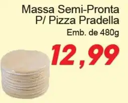 Villefort Atacadista Massa semi-pronta p/ pizza pradella oferta