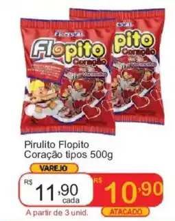 Giga Atacado Pirulito Flopito Coração tipos oferta