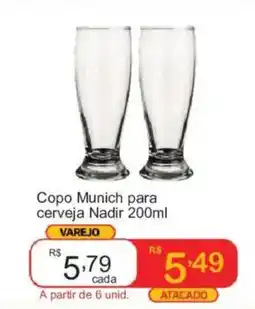 Giga Atacado Copomunich para cerveja nadir 200ml oferta