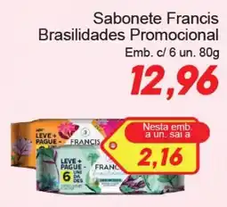Villefort Atacadista Sabonete francis brasilidades promocional oferta