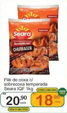 Giga Atacado Filé de coxa c/ sobrecoxa temperada oferta