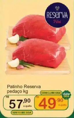 Giga Atacado Patinho reserva pedaço oferta