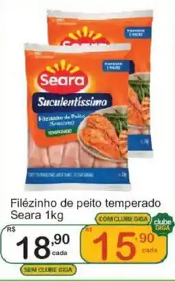 Giga Atacado Filézinho de peito temperado oferta