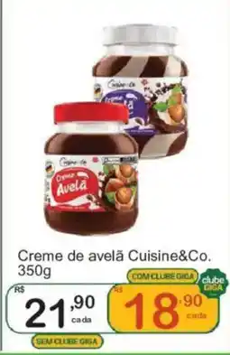 Giga Atacado Creme de avelã Cuisine&Co. oferta
